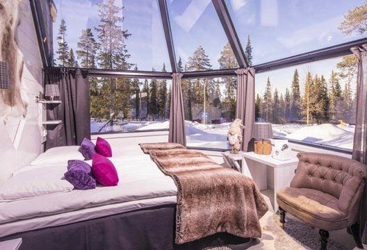 Les igloos de verre du Cercle Arctique