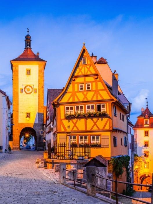 Strada Romántica, itinerario y mapa de la Ruta Romántica en Alemania