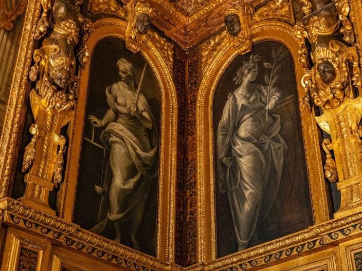 Détail de la Salle du Sénat au Palais des Doges de Venise