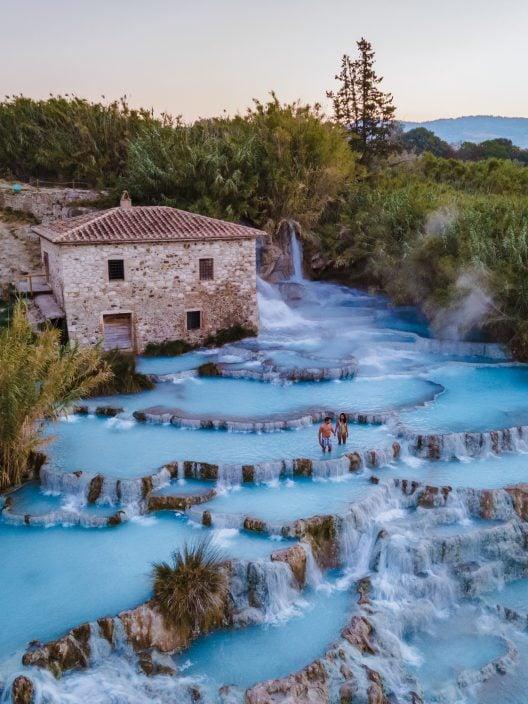 Les thermes gratuits de Saturnia, comment accéder aux Cascades du Moulin