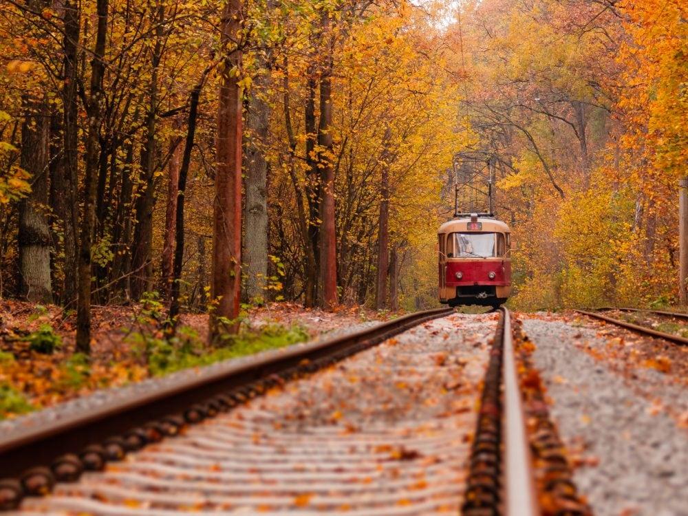 Voyages en train en automne