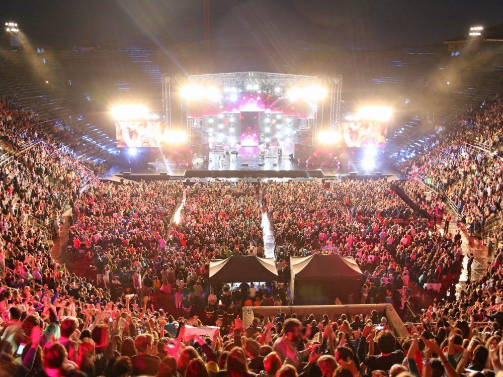 Un concert à l'Arena de Vérone
