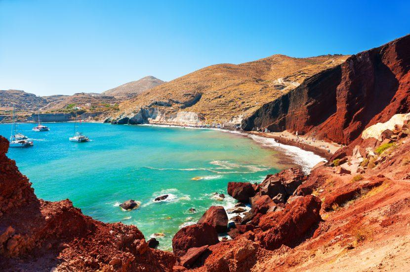 Plage Rouge Santorin