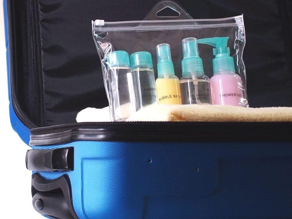 Liquides dans le bagage à main