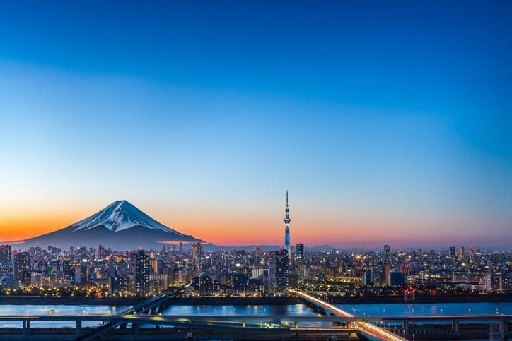 Mont Fuji depuis Tokyo