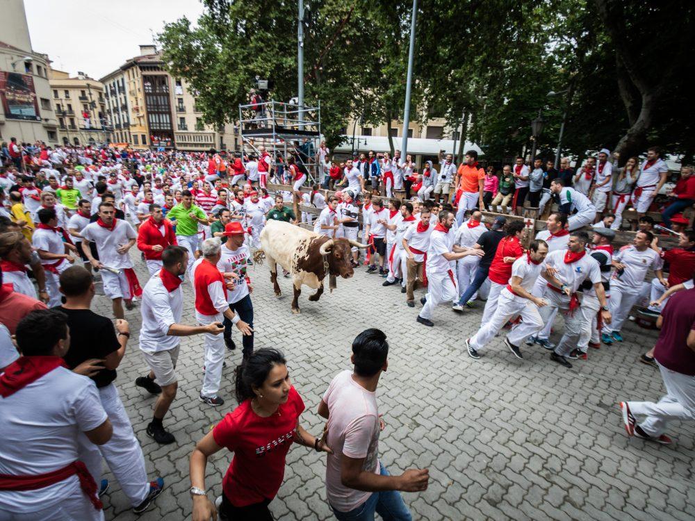 Festival de San Fermín course des taureaux