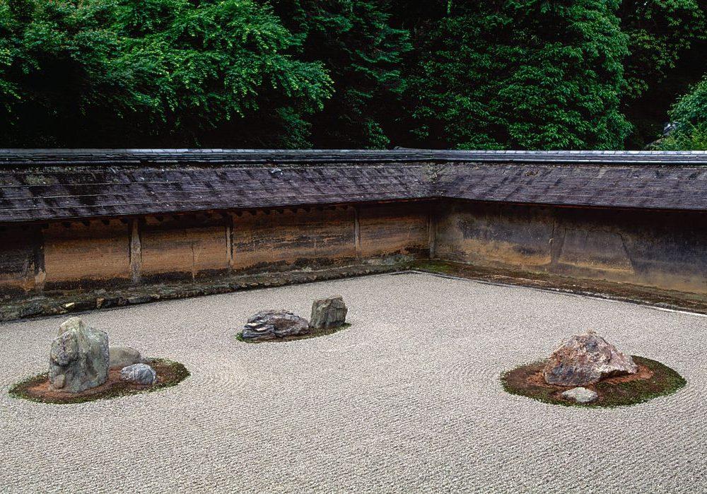 Le jardin de pierres du temple de Ryoan-ji