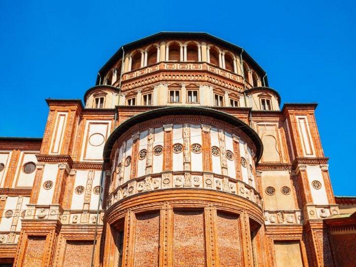 Santa Maria delle Grazie à Milan, vue latérale