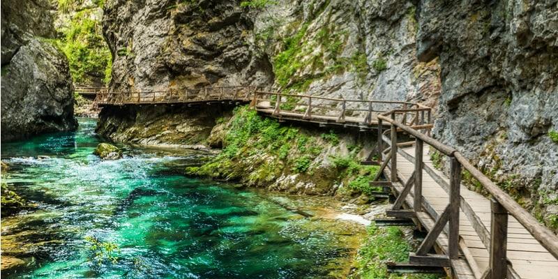 Gorge de Vintgar Slovénie